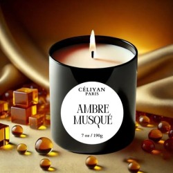 Scented Candle Amber Musk Céliyan Paris