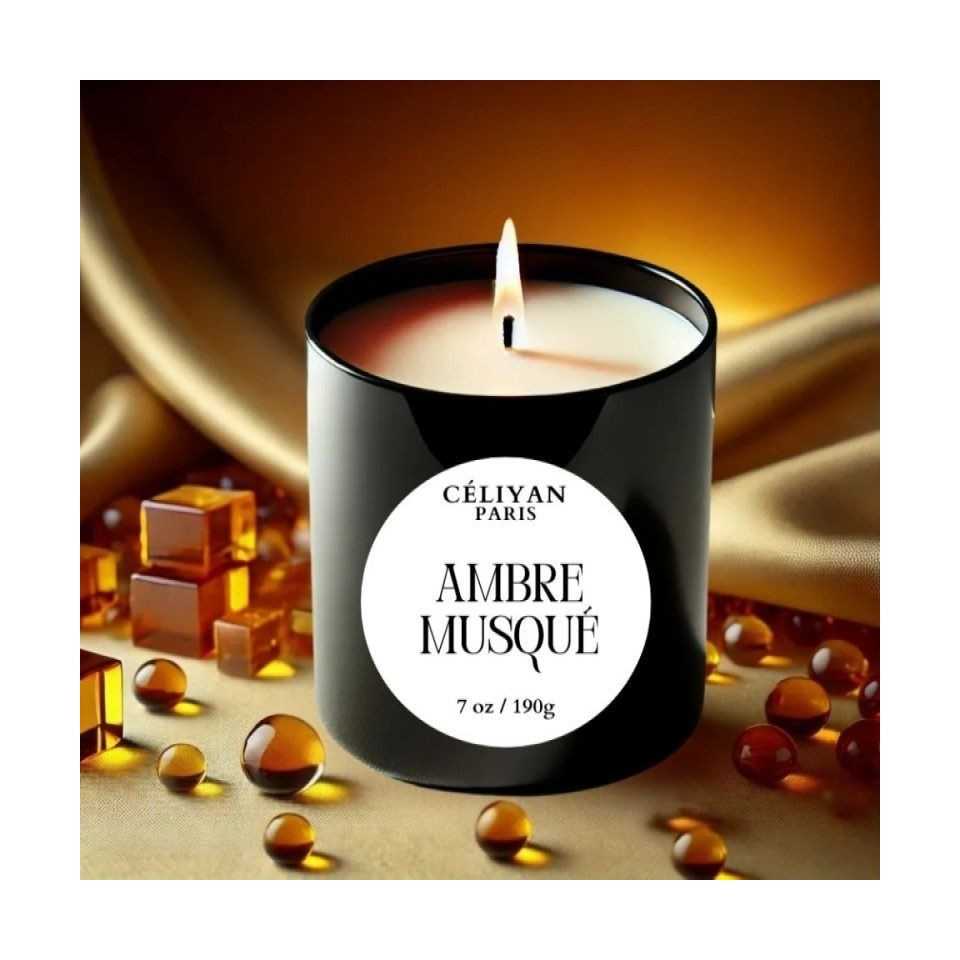 Scented Candle Amber Musk Céliyan Paris