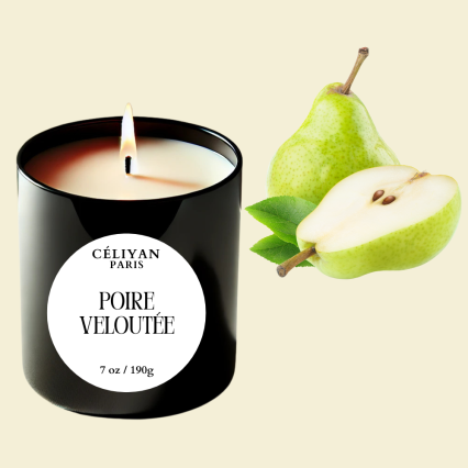 Bougie Parfumée Poire Veloutée - Élégance et Raffinement | Céliyan Paris