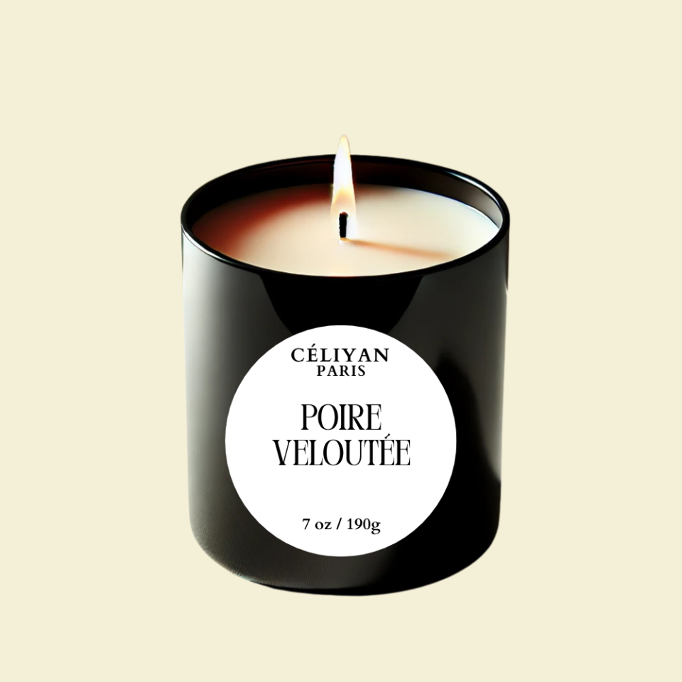 Bougie Parfumée Poire Veloutée - Élégance et Raffinement | Céliyan Paris